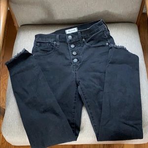Madewell 10" High-Rise Skinny Jeans Berkeley Black